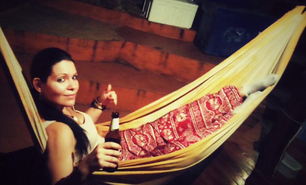 Relaxing in a hammock in Thailand