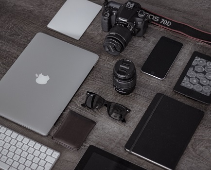 A digital nomad's accessories