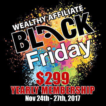 Wealthy Affiliate Black Friday Sale